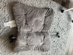 Mainstays Faux Fur Butterfly Chair For Kids And Teens, Gray Open. Price: $30.00.
