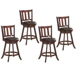 Costway 4 Pcs 25" Swivel Bar Stool Leather Padded Dining Kitchen Bistro Chair New. Price: $250.99.