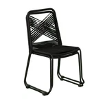 Sei Furniture Padko Metal Outdoor Rope Chairs In Black (set Of 2) New. Price: $274.47.