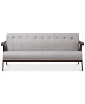 Baxton Studio Mid-century Modern Fabric Upholstered 3-SEATER Sofa New. Price: $350.00.