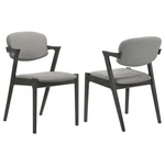 Coaster Home Furnishings - Stevie Set Of 2 Fabric & Wood Arm Chairs Sharp... New. Price: $315.45.