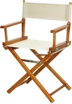 Casual Home 18" Director's Chair Honey Oak Frame With Wheat Canvas New. Price: $89.02.