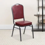 Flash Furniture Burgundy Vinyl Banquet CHAIR,PK4 4-FD-C01-SILVERVEIN-BURG-VY-GG New. Price: $306.75.