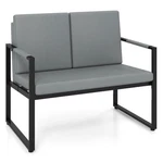 Modern Loveseat Sofa 2 Seater Small Couch-gray Color: Black & New. Price: $177.05.