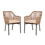 Flash Furniture Kallie Patio Chairs, Set Of 2, Natural SDA-AD892006-NAT-2-GG New. Price: $429.99.