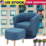 360 Swivel Accent With Ottoman Modern Comfy Armchair For Bedroom Us New. Price: $145.99.