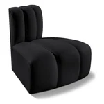 Bowery Hill Contemporary Soft Black Vegan Leather Reverse Corner New. Price: $586.44.