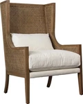 Oak Rattan And Cotton Mack Chair-traditional Style New. Price: $2865.00.