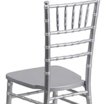 Flash Furniture Hercules Wood Chiavari Stacking Dining Side Chair Silver New. Price: $117.76.