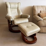 Benchmaster Swivel Recliner With Ottoman Chair ($495 Obo) Used. Price: $495.00.