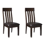 Signature Design By Ashley Haddigan Faux Leather Cushioned Rake Back Dining New. Price: $177.87.
