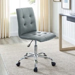 Modway Ripple Ribbed Armless Mid Back Swivel Conference Office Chair In Gray New. Price: $71.27.