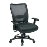 Office Star 75-47A773 Big And Tall Desk Chair, Adjustable Arms, 20-5/16" New. Price: $483.99.