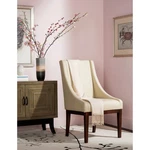 Safavieh Dining Soho Cream Leather Arm Chair - 23" X 26.2" 39.2" New. Price: $386.90.