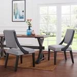 Modway Cambridge Upholstered Fabric Dining Side Chairs Light Gray - Set Of 2 New. Price: $274.00.