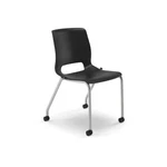 The Hon MG101ON Mobile Stacking Chair Onyx Seat Platinum Frame New. Price: $600.25.