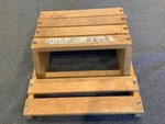 Nu-line Industries Wood Child's Folding Step Stool Sitting Chair Vintage Decal Used. Price: $24.47.
