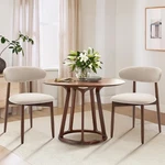 Wooden Dining Chairs Set Of 2 Modern Upholstered Beige Farmhouse Colamy Fabric New. Price: $259.99.