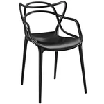 Modway Entangled Modern Molded Plastic Kitchen And Dining Armchair, Black New. Price: $131.99.