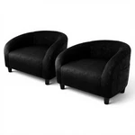 Garveehome Accent Chair Club Set Of 2 Comfy Armrest Upholstered Barrel New. Price: $513.78.