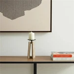 Homeroots 608523 9 In. Light Brown Distressed Geometric Solid Wood & Metal Ta... New. Price: $46.63.