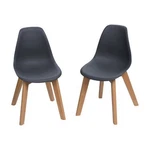 Gift Mark Mid-century Modern Kids Chair Grey 12.5 X 22.5 In. Set Of New. Price: $39.57.