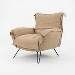 2023 Moroso For Diesel Cloudscape Lounge Arm Chair Goose Down Beige 5196 In Clay Used. Price: $3100.00.
