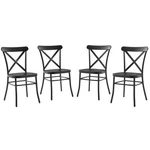Crosley Furniture Camille 18.5" Metal Dining Chair Matte Black (set Of 4) New. Price: $351.13.