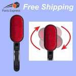 Magic Dual-sided Fabric Lint Brush, Comfort Handle, Semi-auto Swivel, Black New. Price: $9.75.
