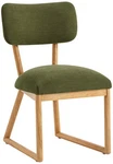 Tov Furniture Bobbie 18 3/4" Wide Green Recycled Fabric Dining Chair New. Price: $339.00.