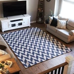Geometric Affinity Indoor Area Rug - Steel Blue 8 Ft X 10 By Sunnydaze New. Price: $69.47.