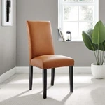 Modway Modern Upholstered Faux Leather Nailhead Trim Parsons Dining Chair Tan New. Price: $105.25.
