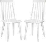 Burris White Spindle Side Chairs - Set Of 2, Farmhouse Style New. Price: $206.99.