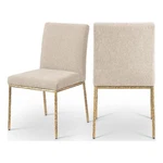 Meridian Furniture Reeves Beige Chenille Fabric Dining Side Chair (set Of 2) New. Price: $419.83.