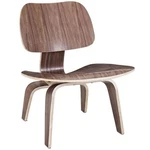 Modway Fathom Modern Durable Molded Plywood Accent Chair In Walnut New. Price: $180.99.