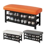 2 Tier Shoe Bench Cushion Storage Rack Footstool For Entryway New. Price: $53.98.