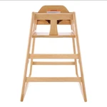 Winco CHH101 Unassembled Natural Finish Wood High Chair New Box. Price: $102.00.