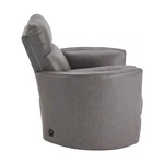Parker Living Radius Leather Power Cordless Swivel Glider Recliner Gray New. Price: $1214.10.