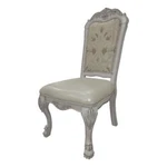 Acme Furniture Dresden 19" Faux Leather Side Chairs In Bone White (set Of 2). Price: $622.23.