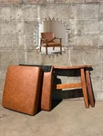 New Yaheetech Mid-century Modern Accent Chair Light Brown Faux Leather. Price: $69.99.