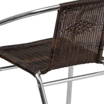 Flash Furniture Aluminum Rattan Dining Chair Dark Brown New. Price: $125.99.
