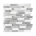 Smart Tiles Crescendo Agati Gray 9.73X9.36 In. Peel And Stick Vinyl TILE(4-PACK) New. Price: $14.20.