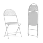 Flash Furniture 2 Pack Hercules Series 650 Lb. Capacity White Plastic Fan Back New. Price: $80.89.