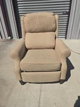 Kirkwood Designs Wallaway Barrel Pressback Beige Reclining Chair Upholstered Used. Price: $300.00.