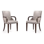 Manhattan Comfort Shubert 19.75" Faux Leather Dining Armchair Gray (set Of 2) New. Price: $885.76.