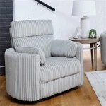 Rosebery Kids Modern Fabric Swivel Glider Recliner With Usb Charger Gray New. Price: $768.99.