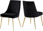 Meridian Furniture Karina Collection Modern Gold Base, Black And New. Price: $146.75.