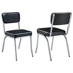 Coaster Retro Upholstered Dining Side Chair (set Of 2) - 2066 2450R New. Price: $174.99.