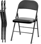 Folding Chairs 2/4PACK Leather Padded Outdoor Sturdy Metal Foldable Durab New. Price: $89.99.