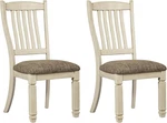 Signature Design By Ashley Bolanburg 20" Upholstered Dining Room Chair, Set Of New. Price: $432.03.